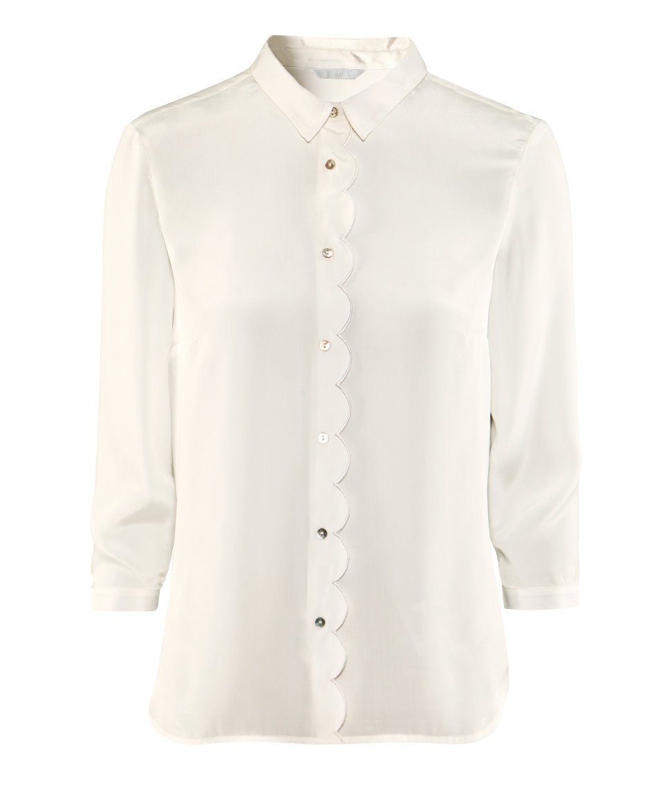 H&M Blouse in White - Lyst