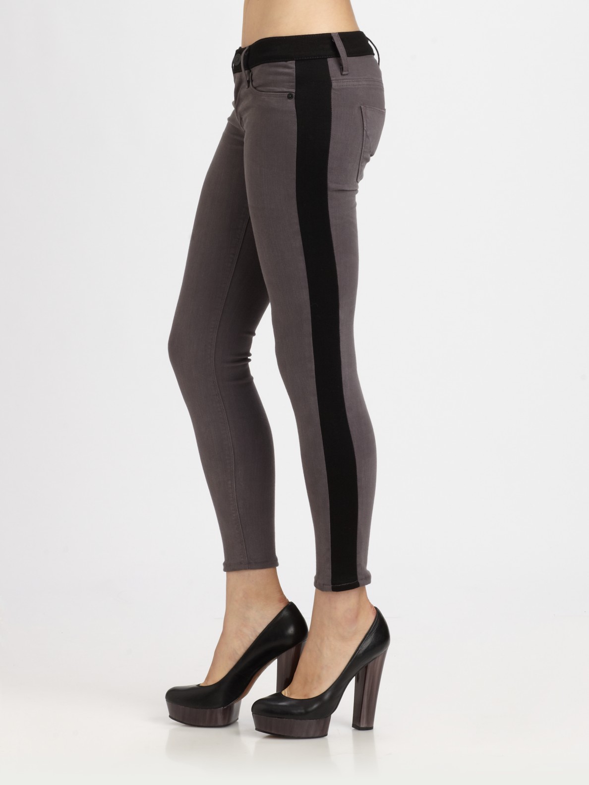striped tuxedo jeans