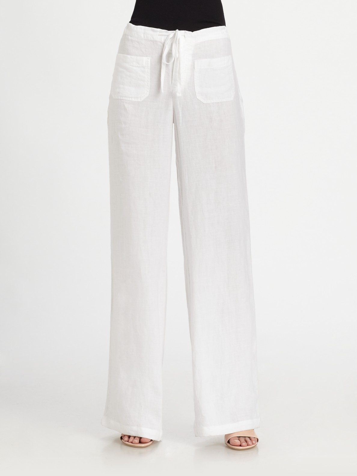 white pants with red stripes