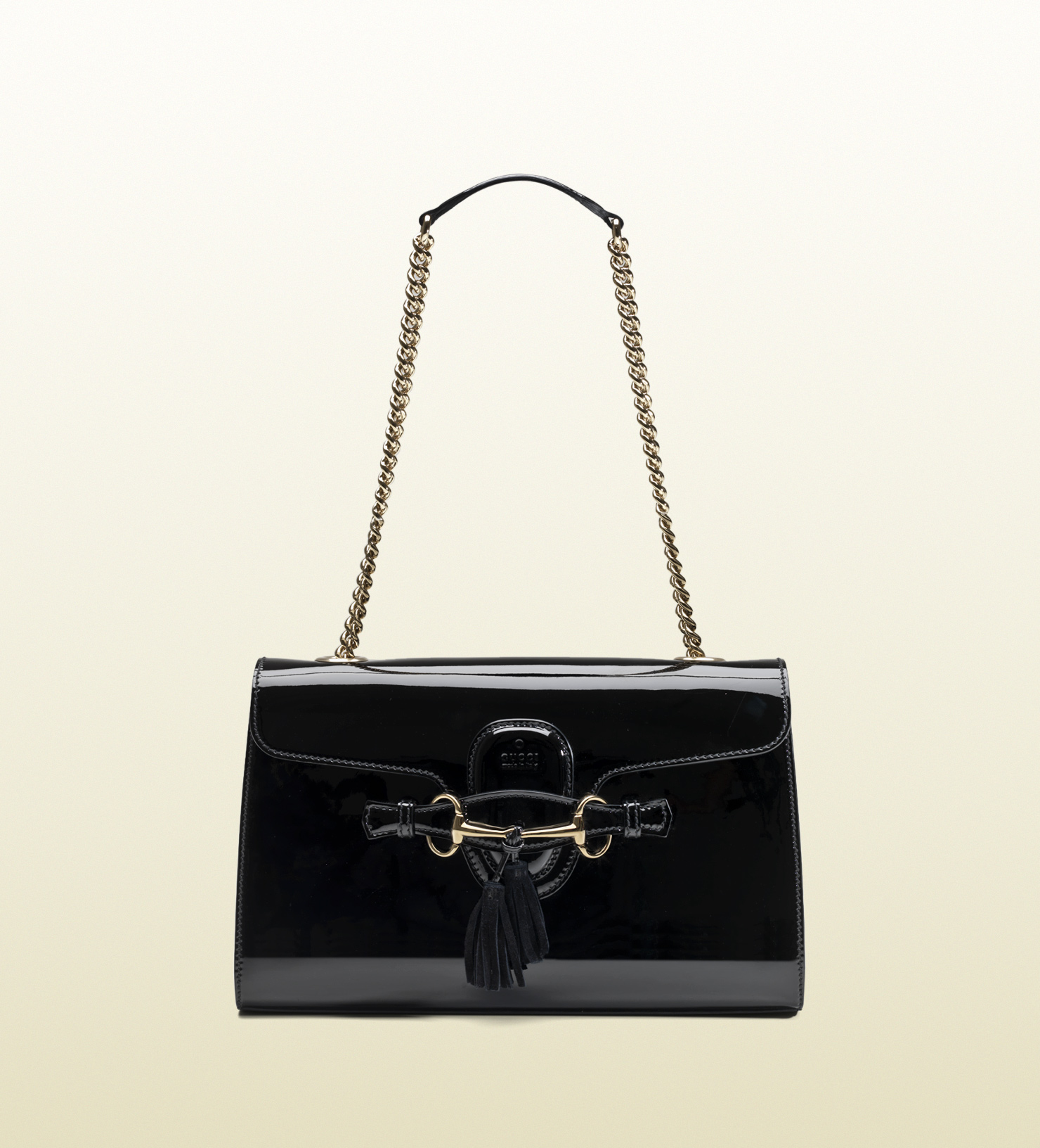 black patent handbags