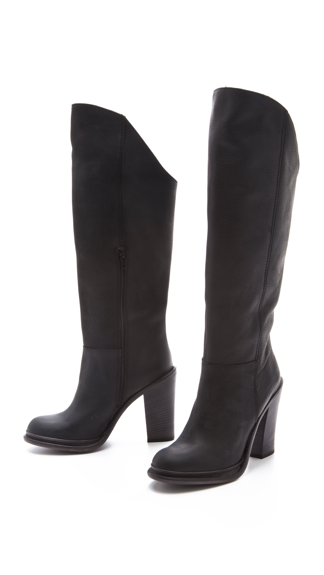 vera wang black ankle boots