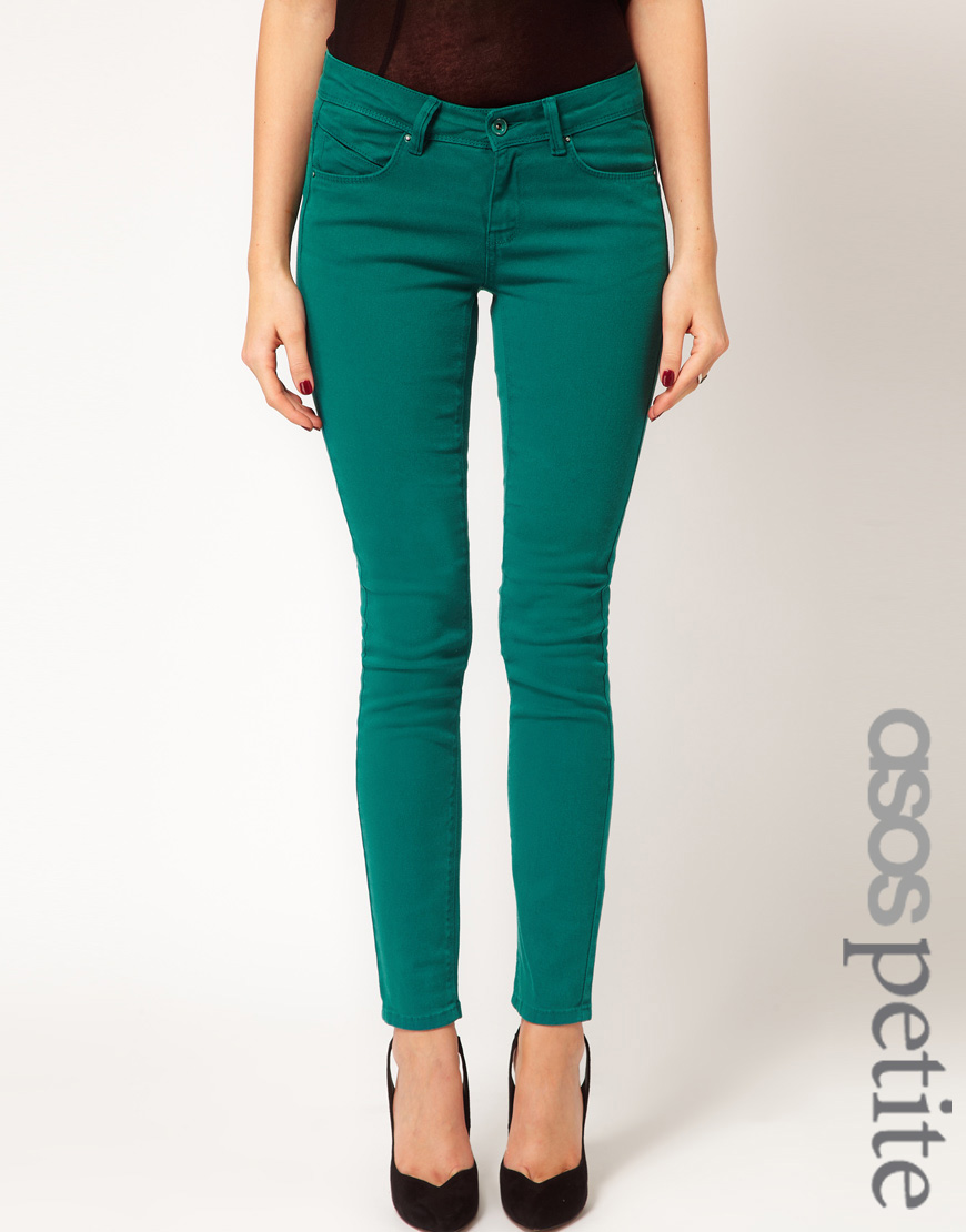 Lyst Asos Skinny Jeans i in Green