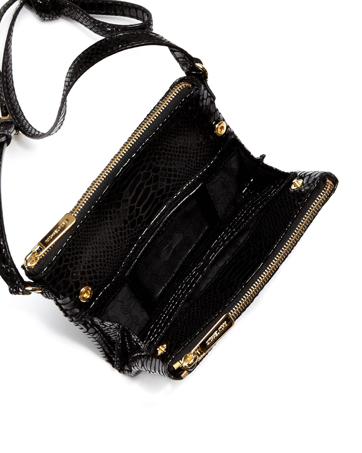 michael kors black snakeskin crossbody