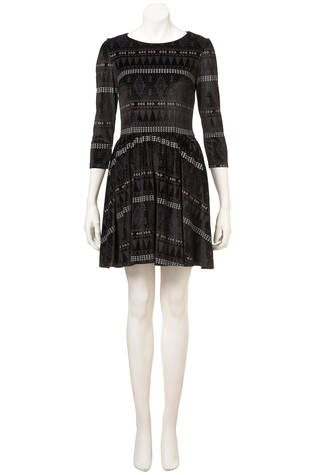 topshop velvet dress