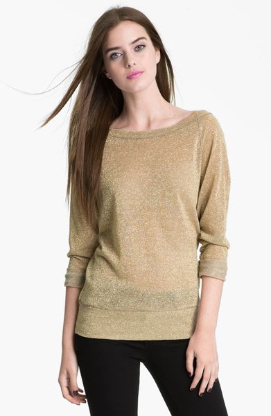Bailey 44 Cold Sweat Metallic Sweater in Gold | Lyst