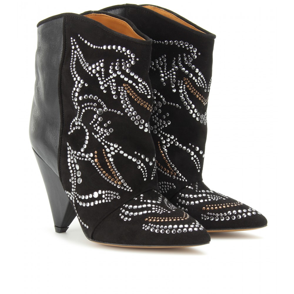isabel marant cluster studded boots