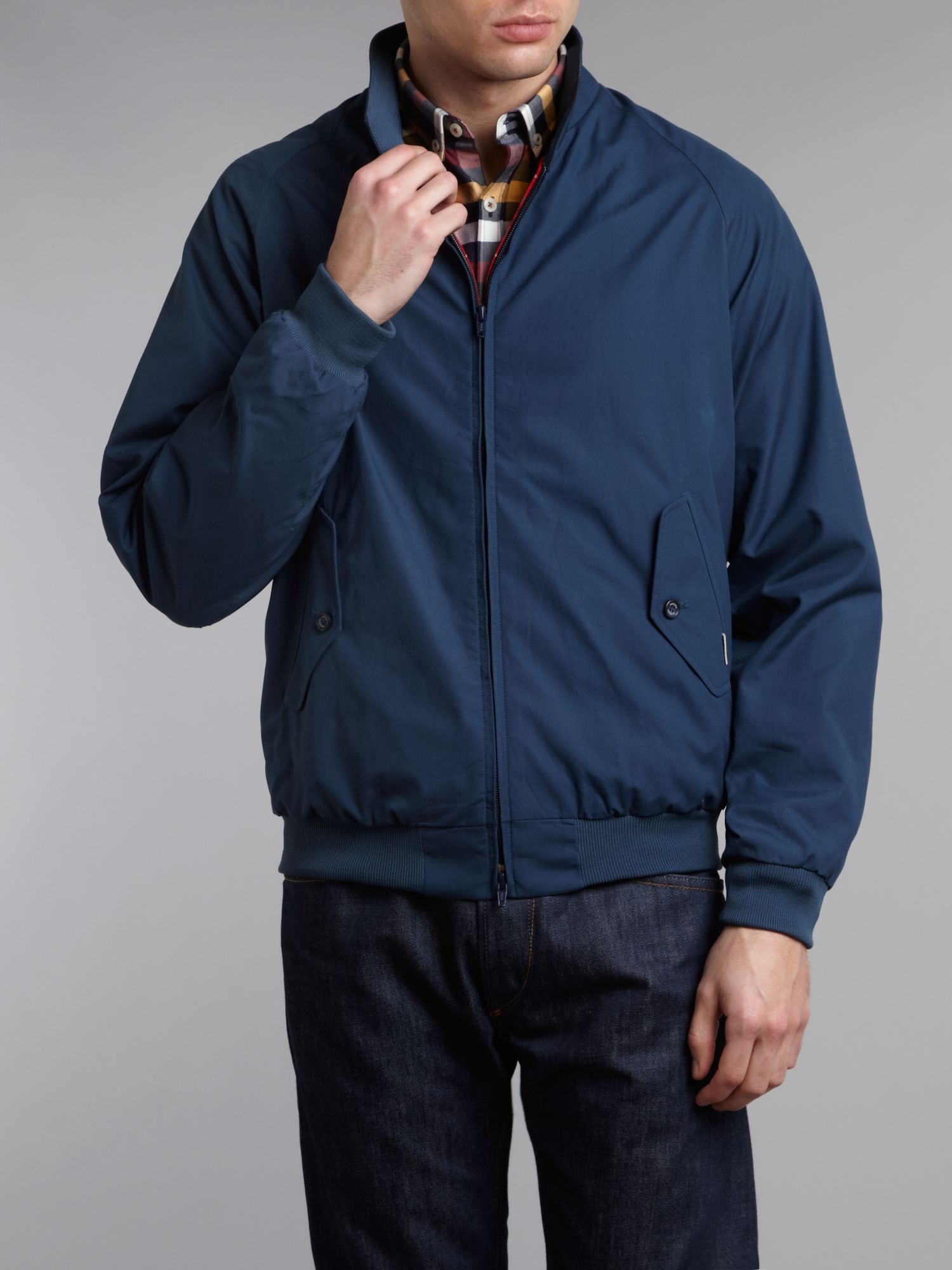 Download Baracuta Harrington Jacket in Navy (Blue) for Men - Lyst
