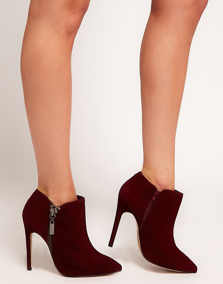 burgundy shoe boots