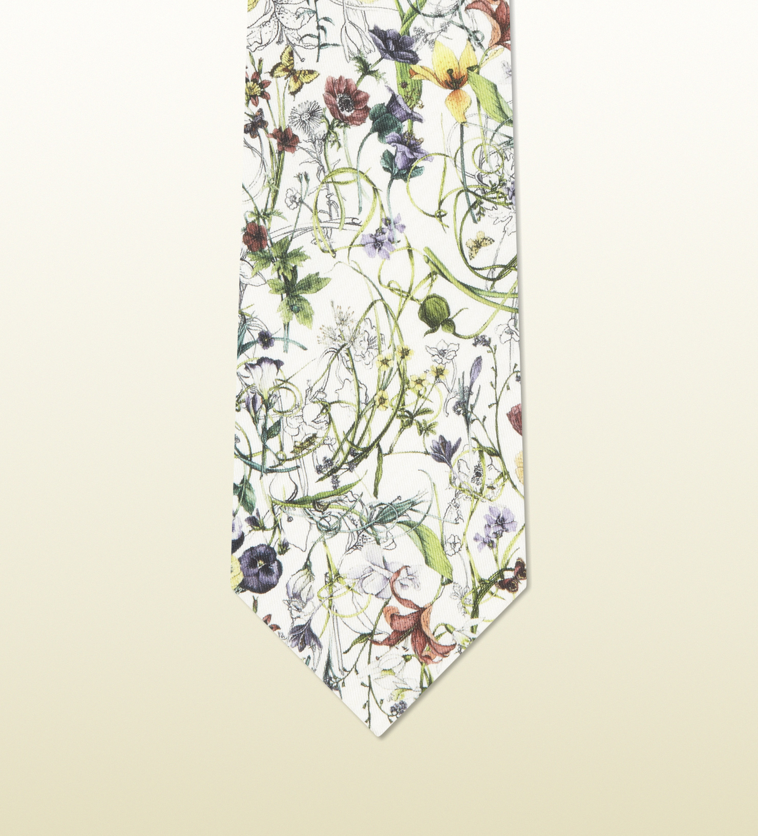gucci floral tie