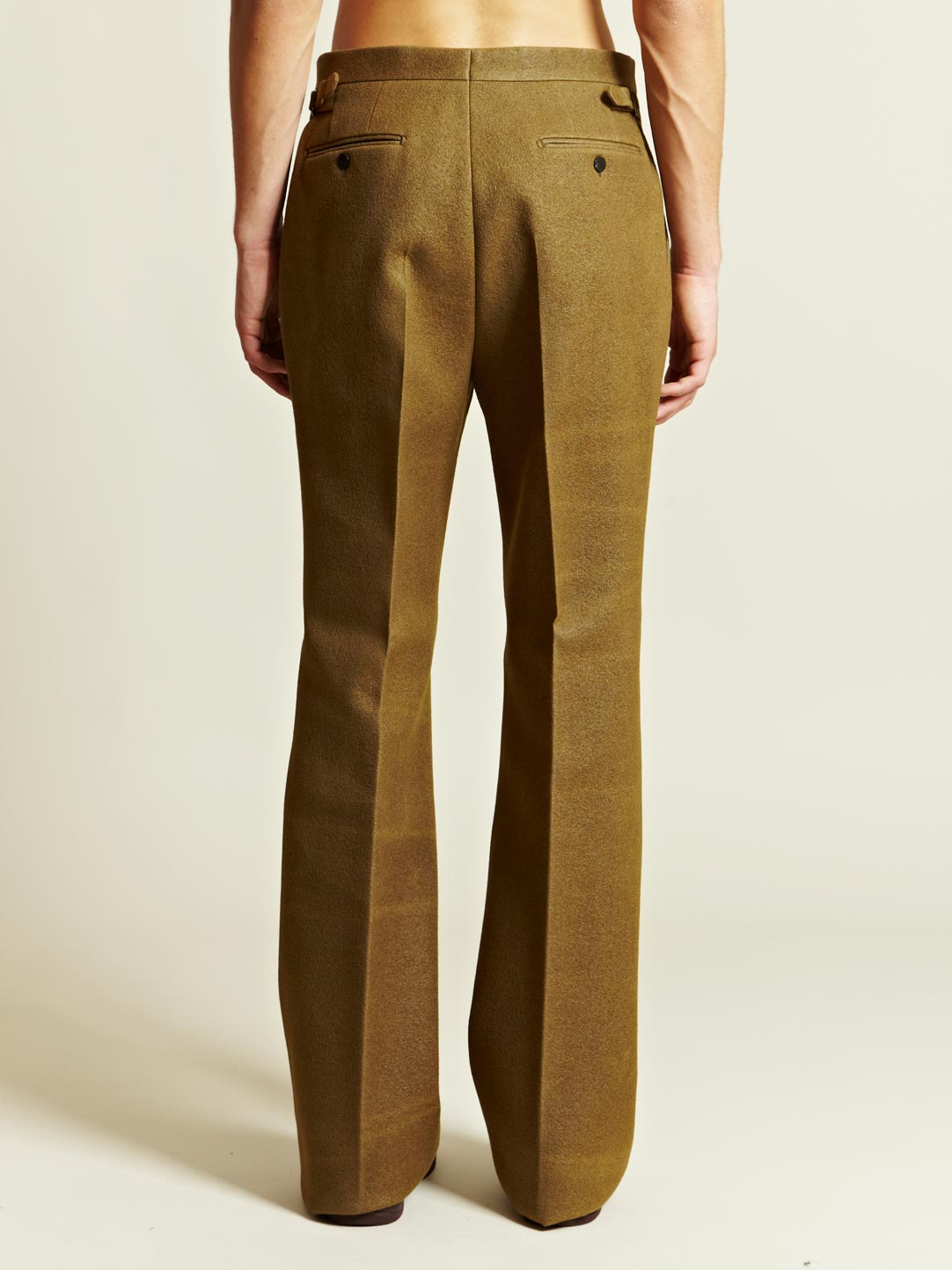Lanvin Lanvin Mens Large Flare Trousers in Natural for Men