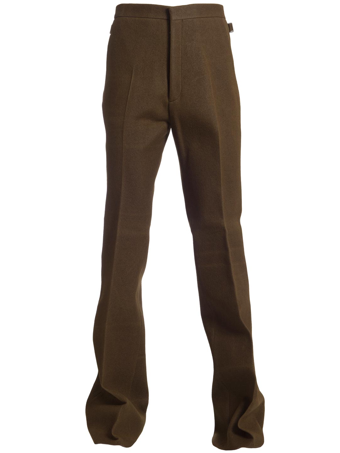 パンツ LANVIN 'Flared Tailored' pants Green Wide-leg Pants With Cuffs | Lanvin