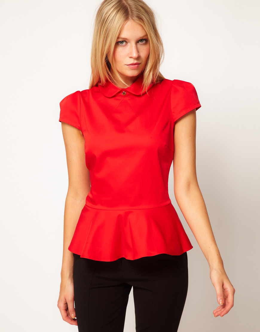 ted baker peplum top