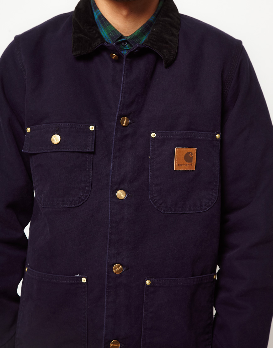 blue chore jacket