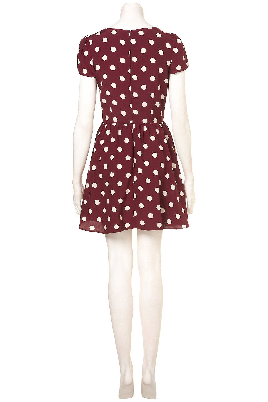 topshop maroon dress