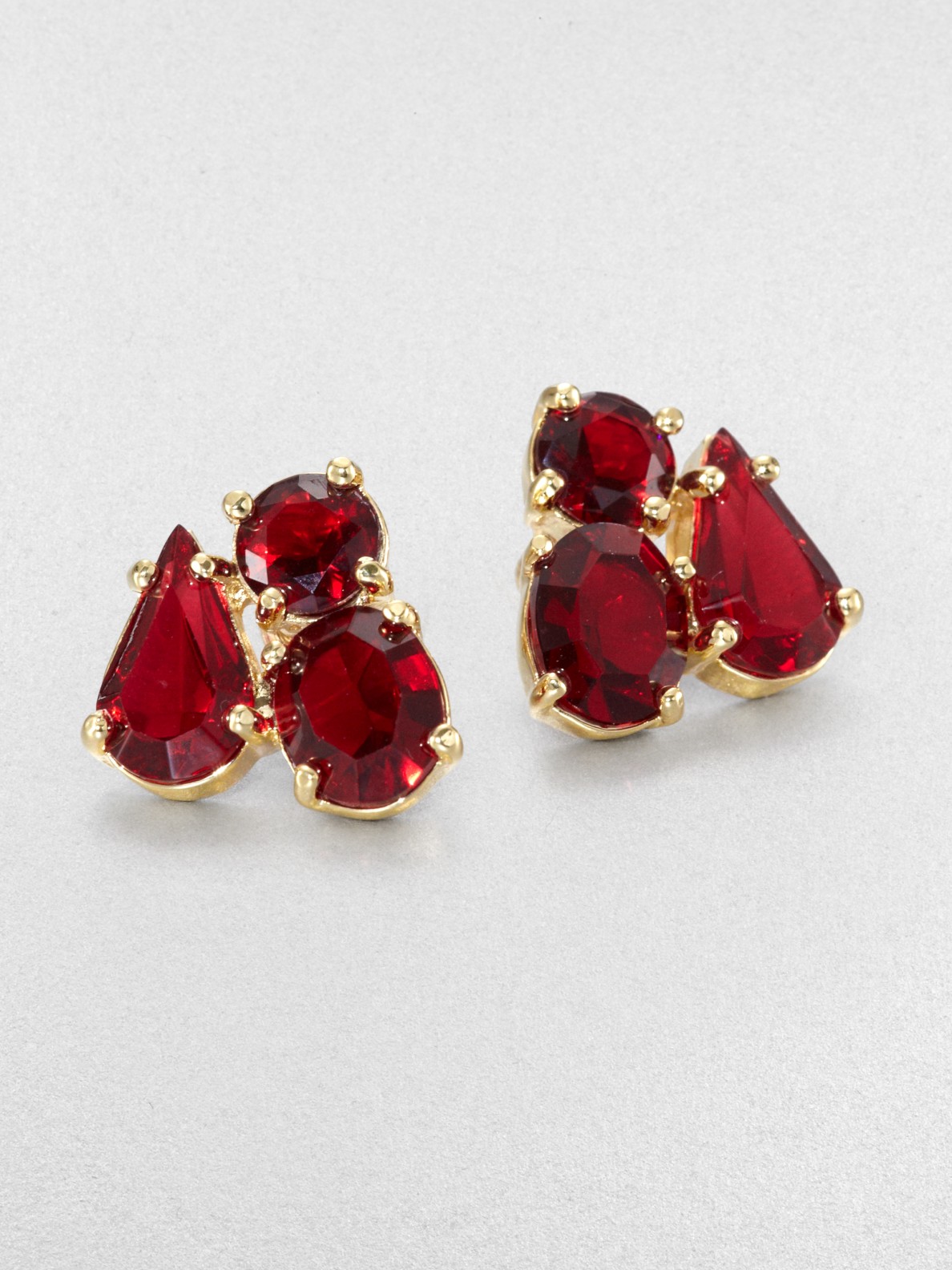 Lyst Kate Spade New York Fragment Cer Earrings In Red Gallery