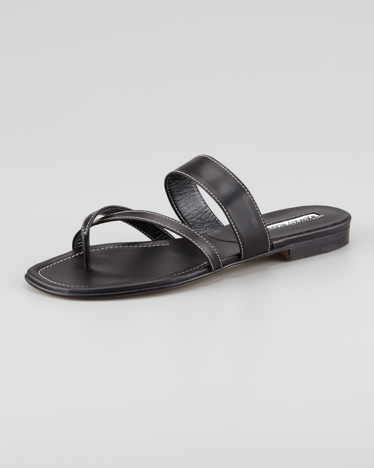 manolo blahnik black flat
