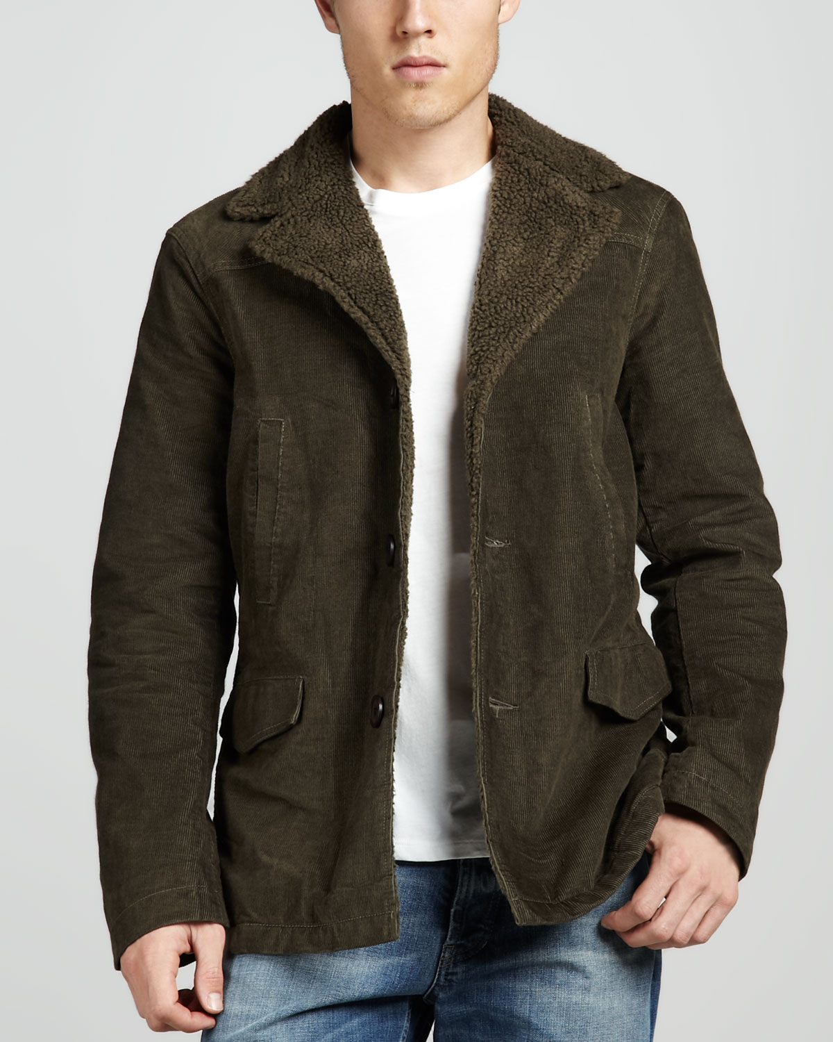 Cord jacket sherpa Outlet