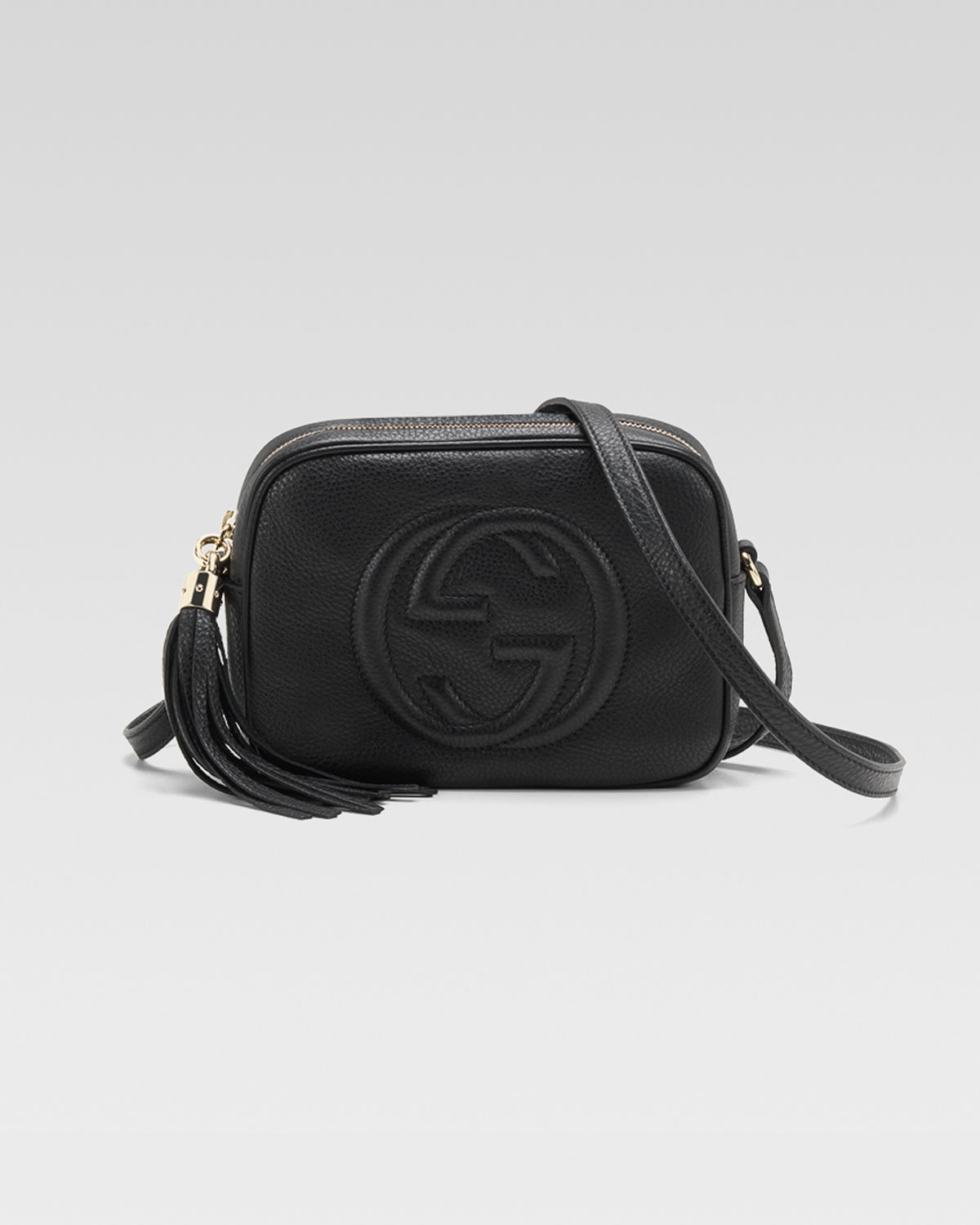 Gucci Soho Leather Disco Bag in Black - Lyst