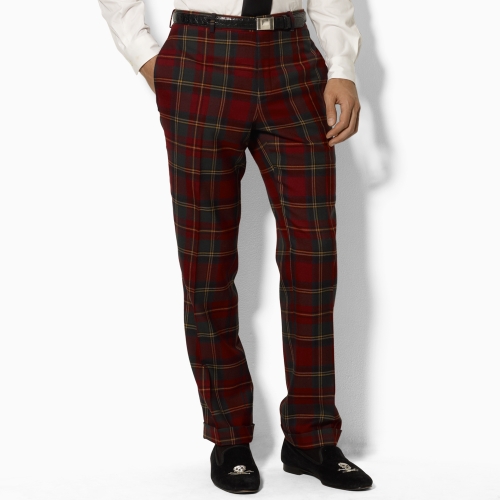 Polo Ralph Lauren Preston Tartan Trouser in Red for Men - Lyst