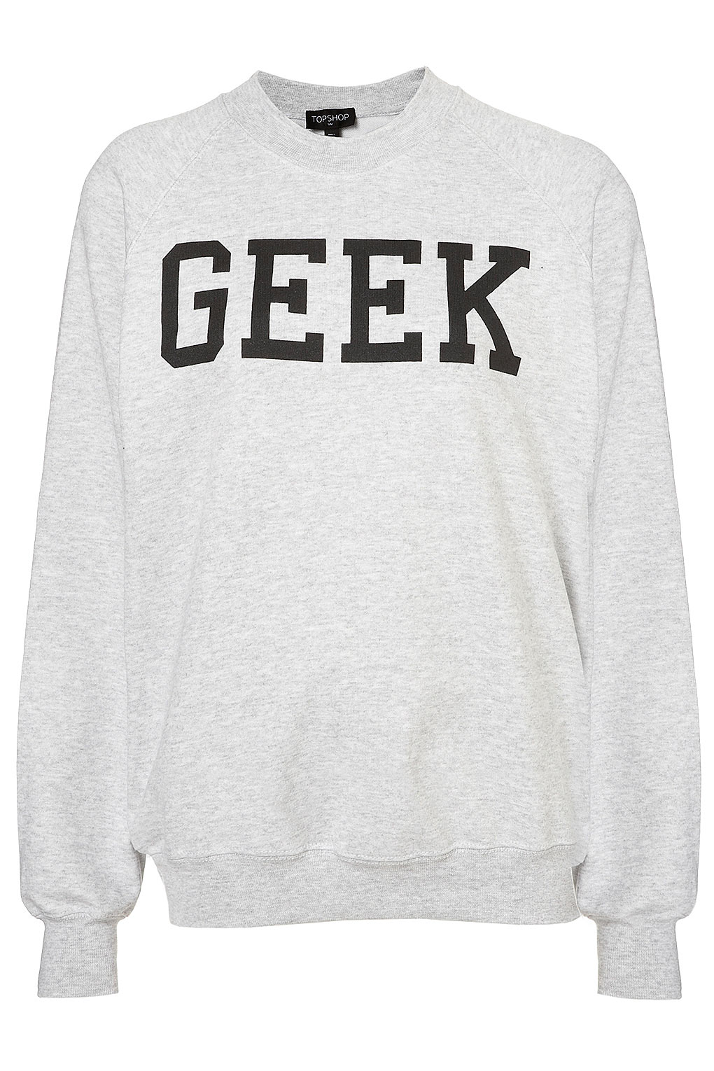 Topshop Geek Sweat in Gray | Lyst