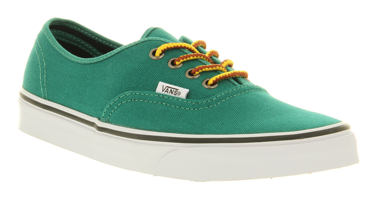 green vans with leather laces
