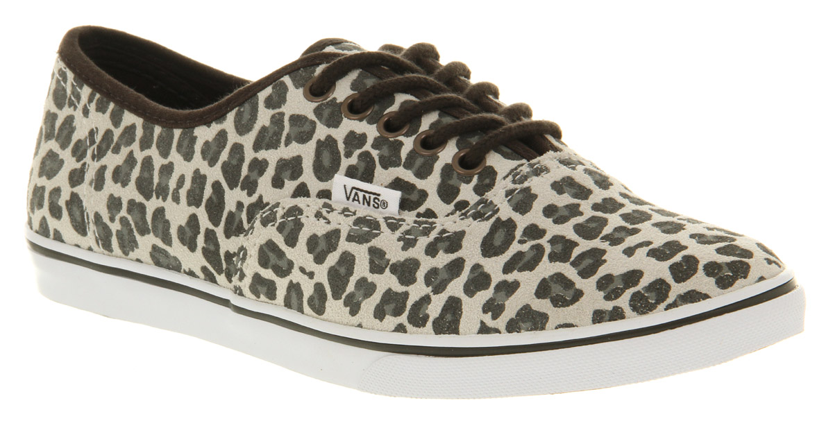 vans authentic lo pro leopard