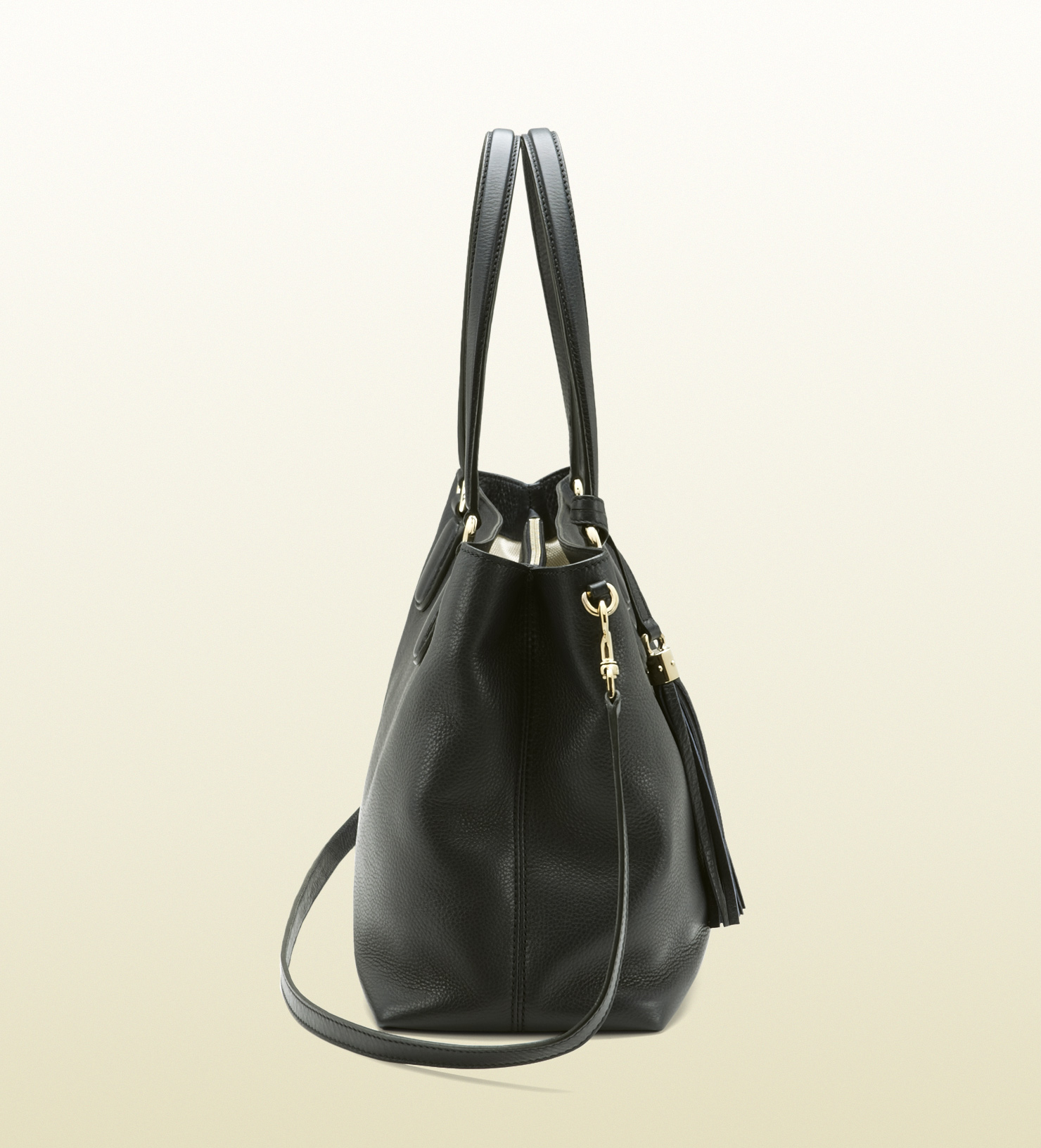 Gucci Soho Black Leather Working Tote - Lyst