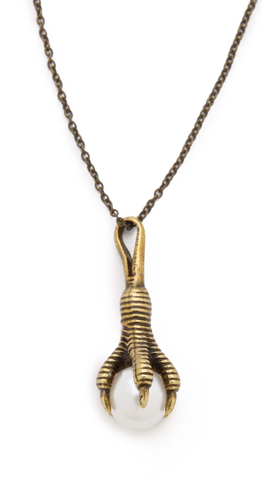 House of Harlow 1960 Talon Orb Necklace in Gold (Metallic