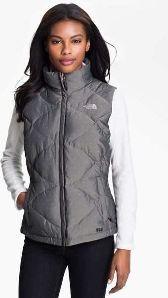 The North Face Aconcagua Down Vest in Silver (metallic silver) | Lyst