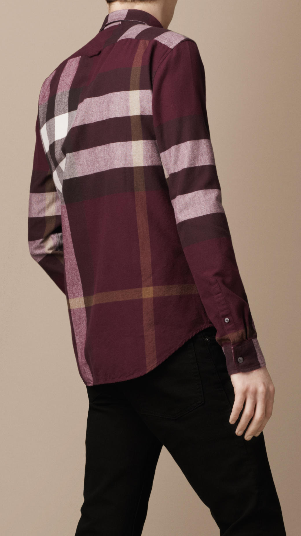 Burberry Brit Check Flannel Shirt in Red for Men - Lyst