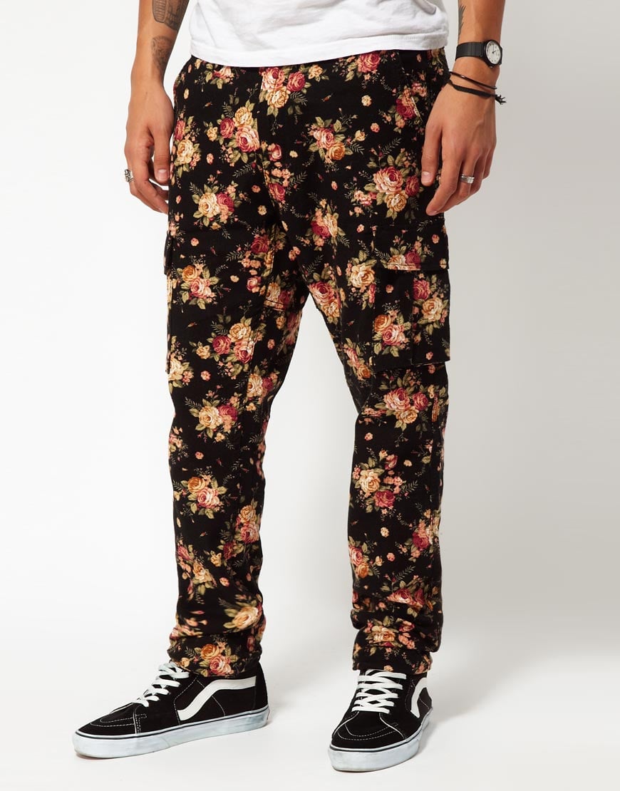Dsquared2 Floral-Print Silk Pants With Zip Back Ankle men - Glamood Outlet