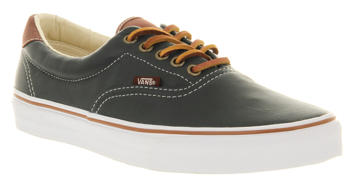 vans shoes blue and brown