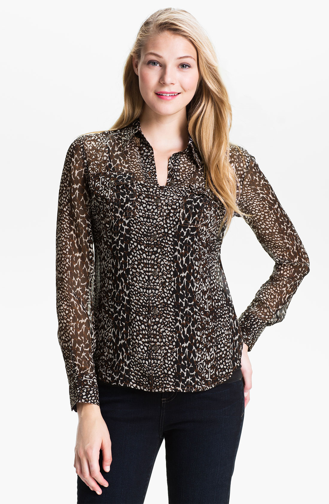 animal print blouse uk