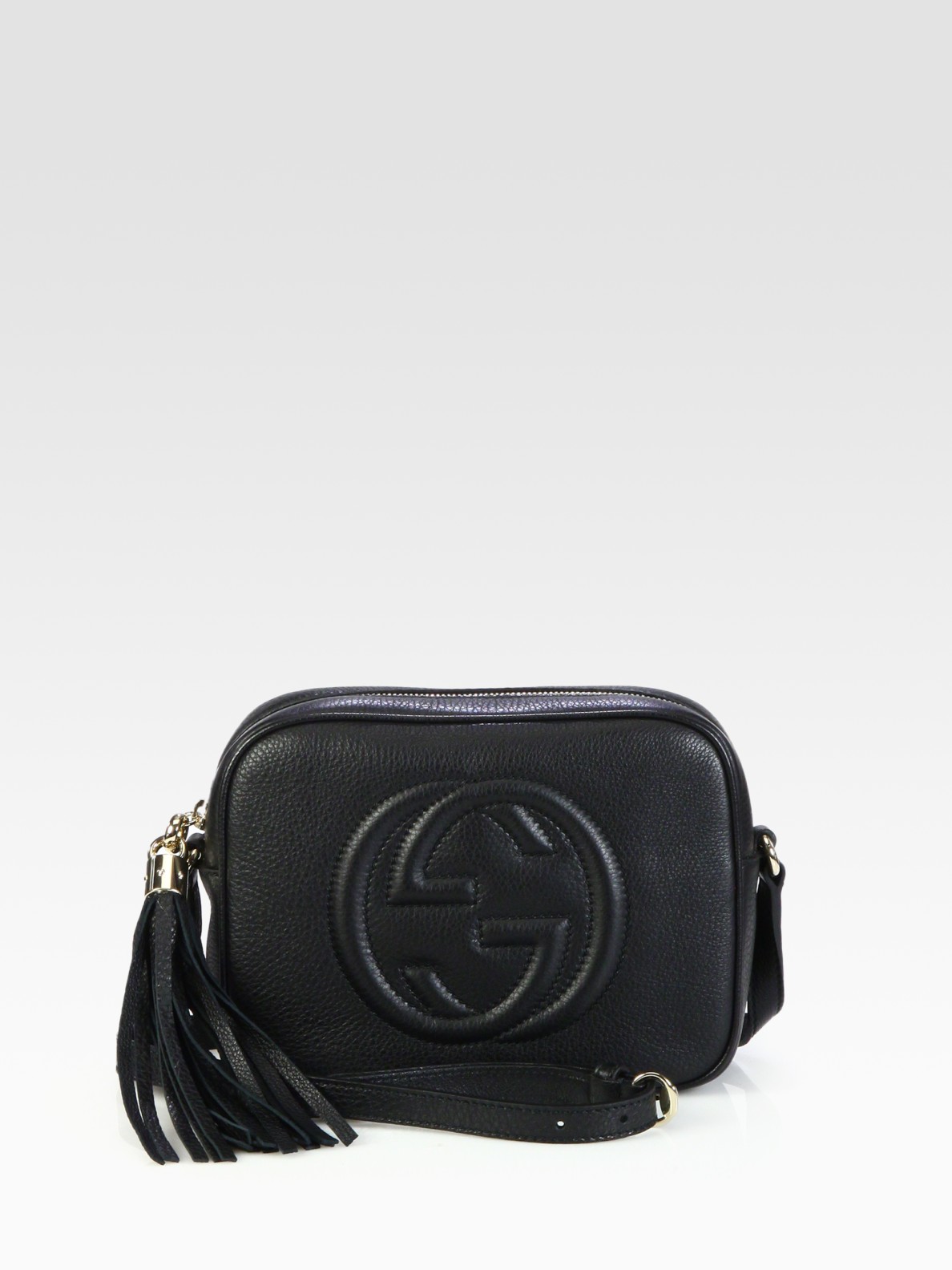 Lyst - Gucci Soho Leather Disco Bag in Black