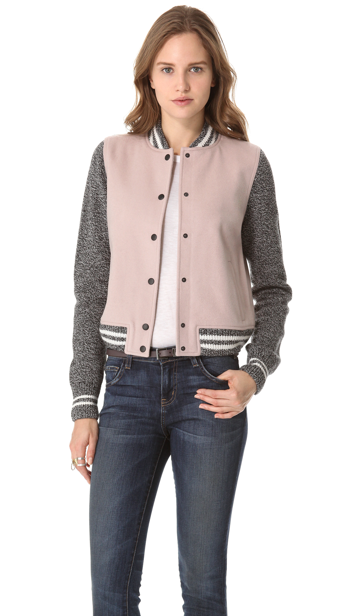 madewell varsity bomber jacket