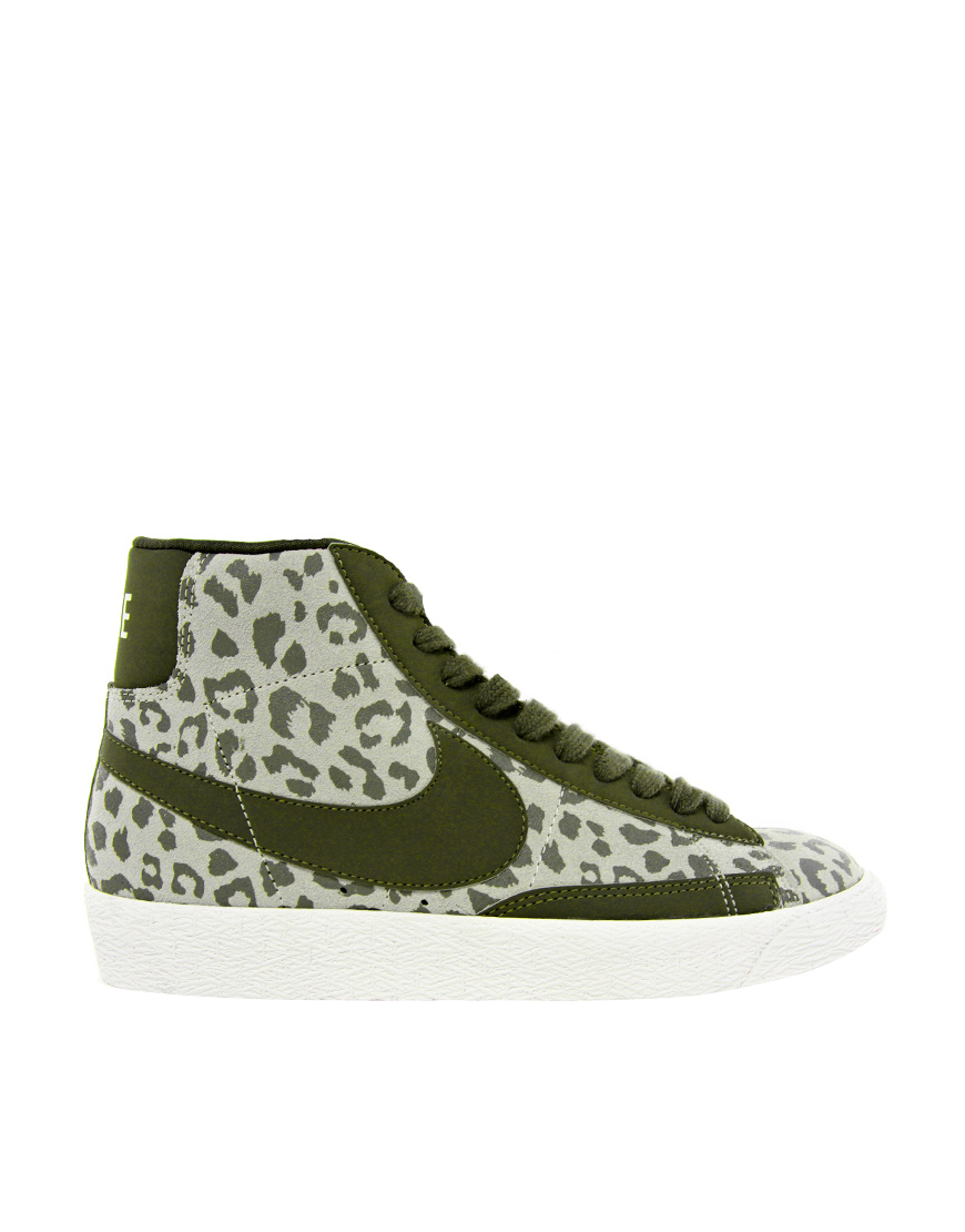 Nike Blazer Mid Leopard Print Sneakers | Lyst