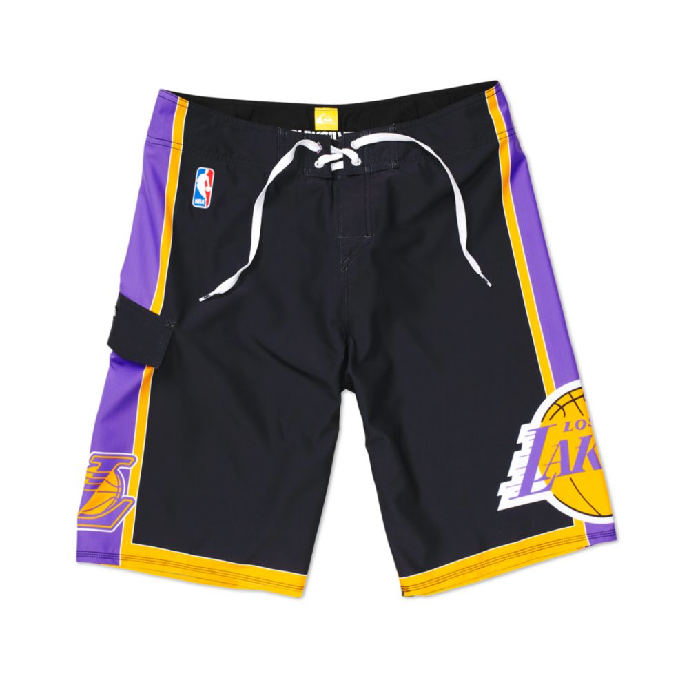 Quiksilver Los Angeles Lakers Board Shorts in Black for Men | Lyst