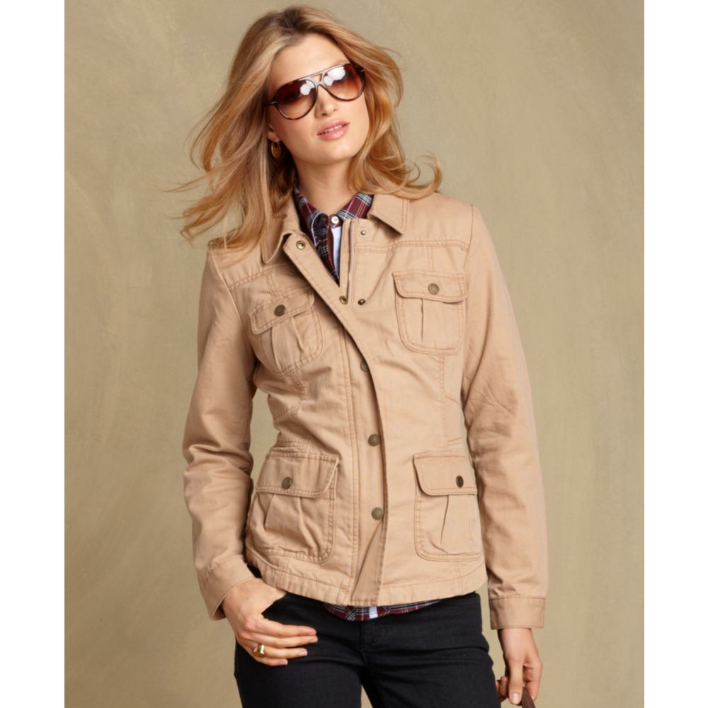 tommy hilfiger khaki jacket women's