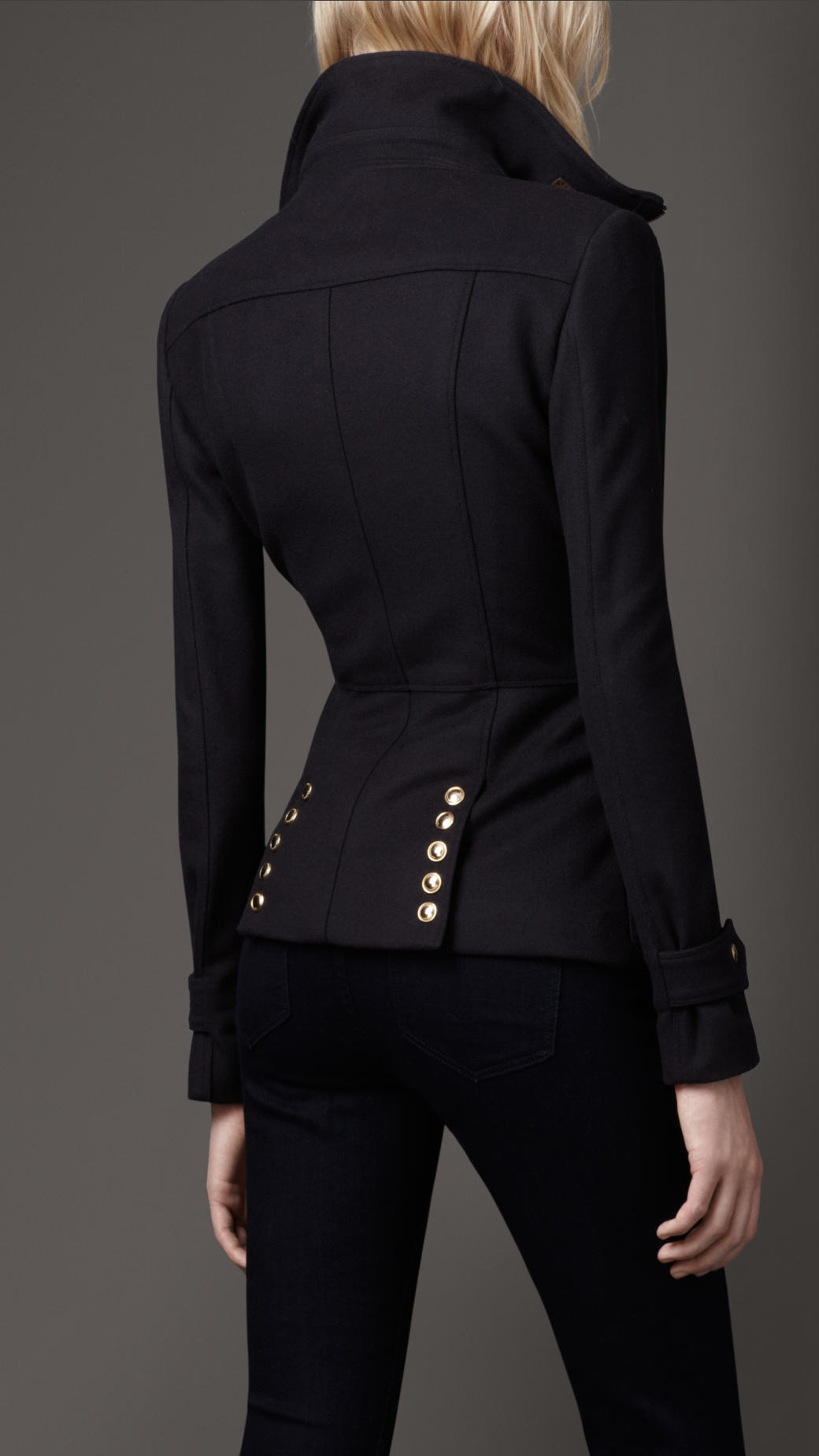black military jacket womens 