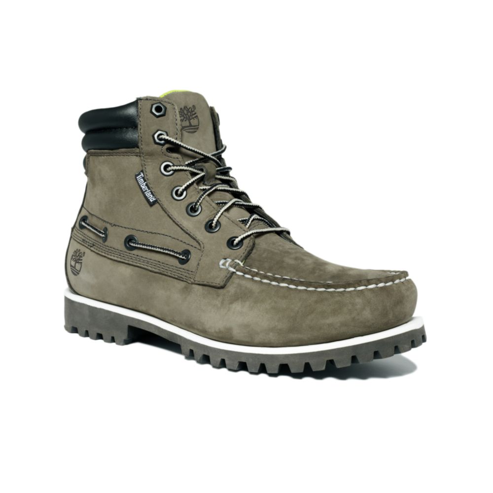 Timberland Oakwell 7 Eye Moc Toe Boots in Grey Nubuck (Natural) for Men |  Lyst