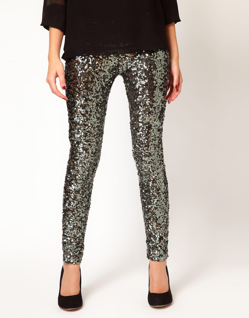 maternity sequin leggings