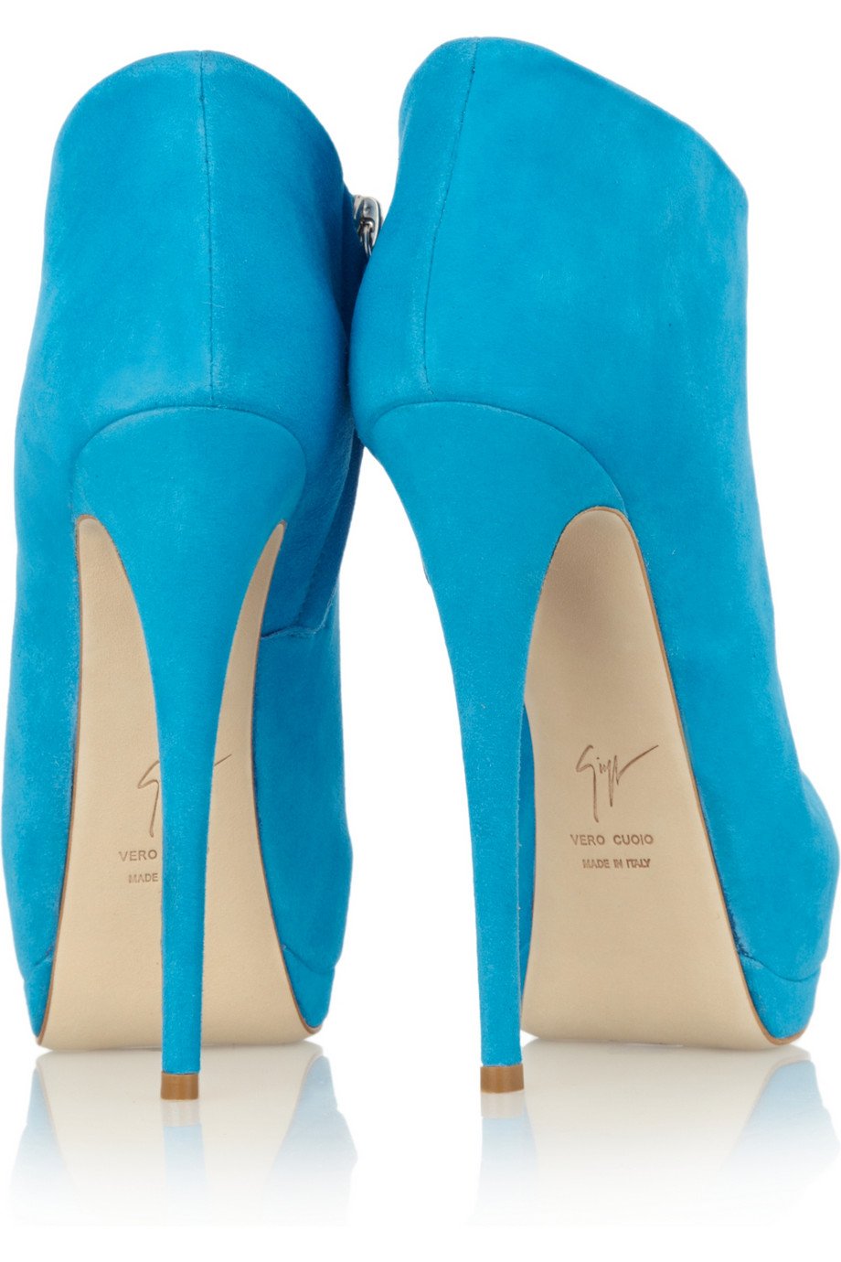 blue patent boots