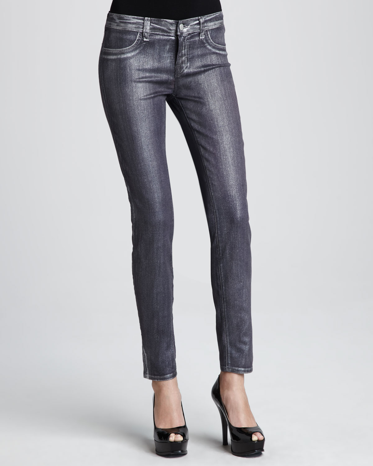 J Brand Metallic Jeggings Jeans in Purple (Blue) Lyst