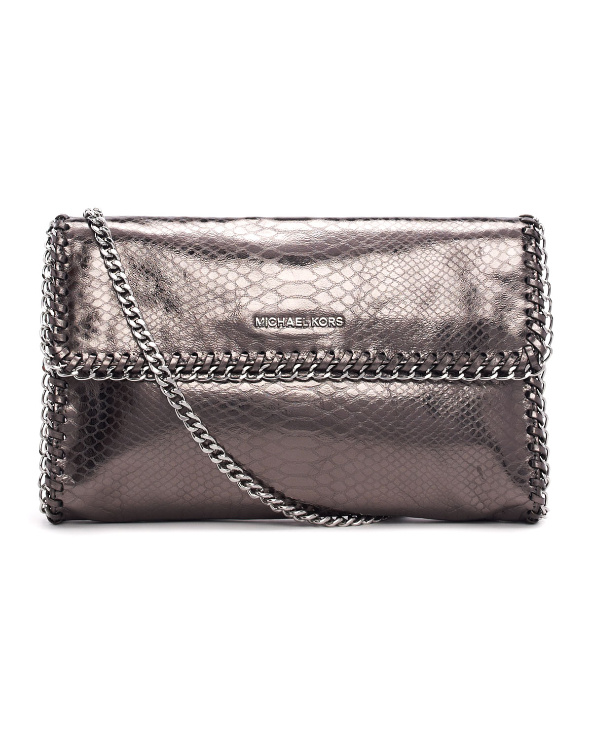 michael kors grey clutch