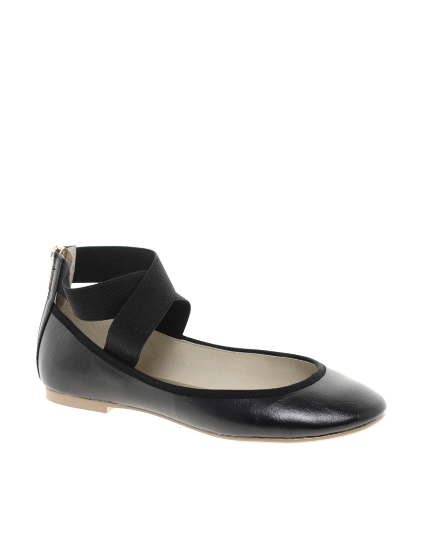 asos black ballet flats