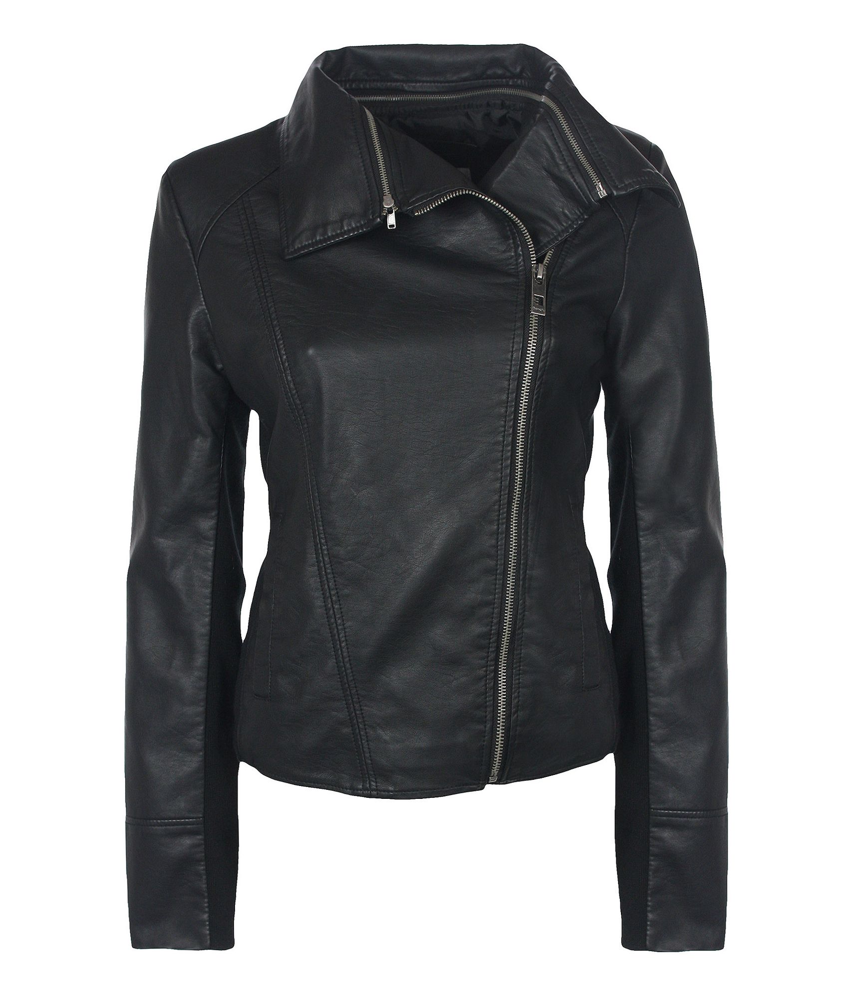 Bench Womens Fluid Leather Pu Jacket In Black Lyst