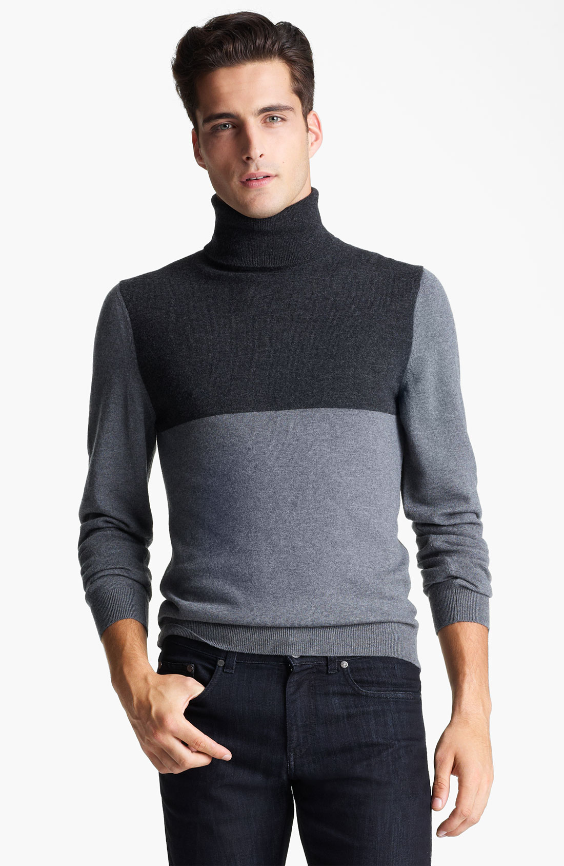Z Zegna Wool Turtleneck Sweater in Gray for Men (medium grey) | Lyst
