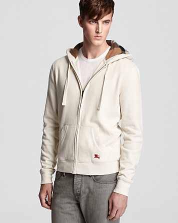 Burberry Brit Chester Hoodie in Natural White (Natural) for Men - Lyst