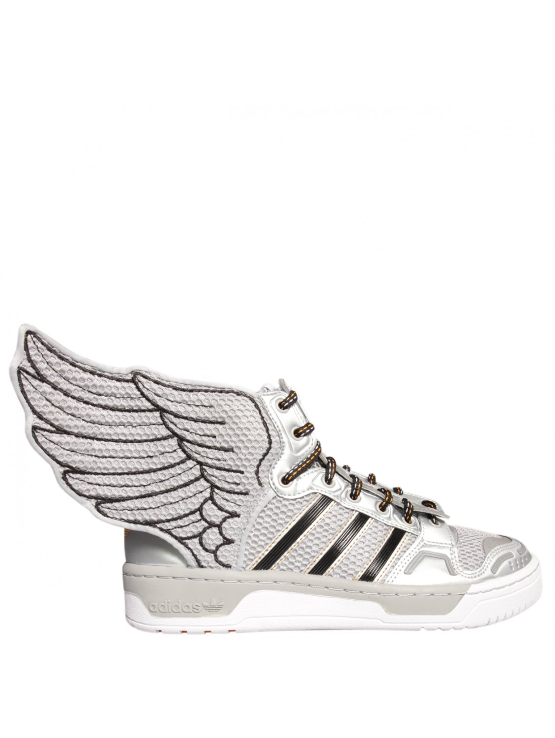Jeremy Scott for adidas Wing High Top Silver in Metallic for Men | Lyst UK