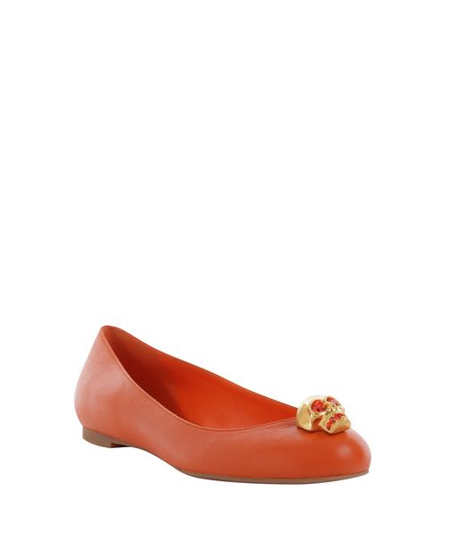 alexander mcqueen flats with skull